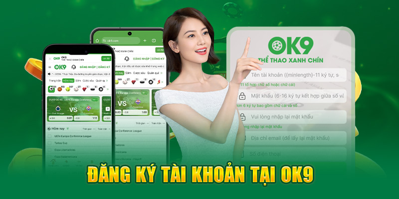 Đăng ký tài khoản tại OK9