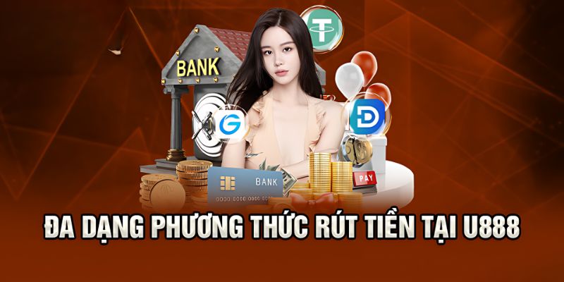 U888 có rất nhiều phương thức rút tiền