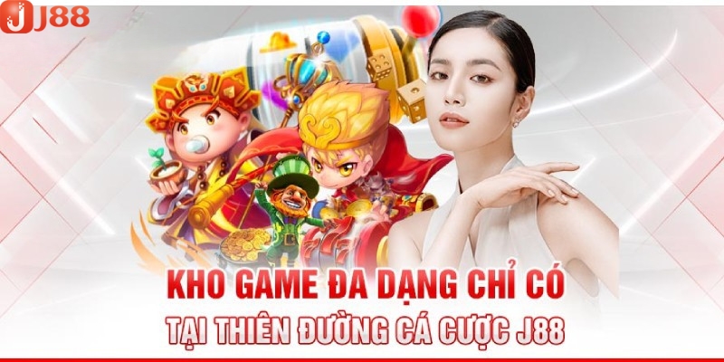 Kho game đa dạng khi truy cập link vào J88